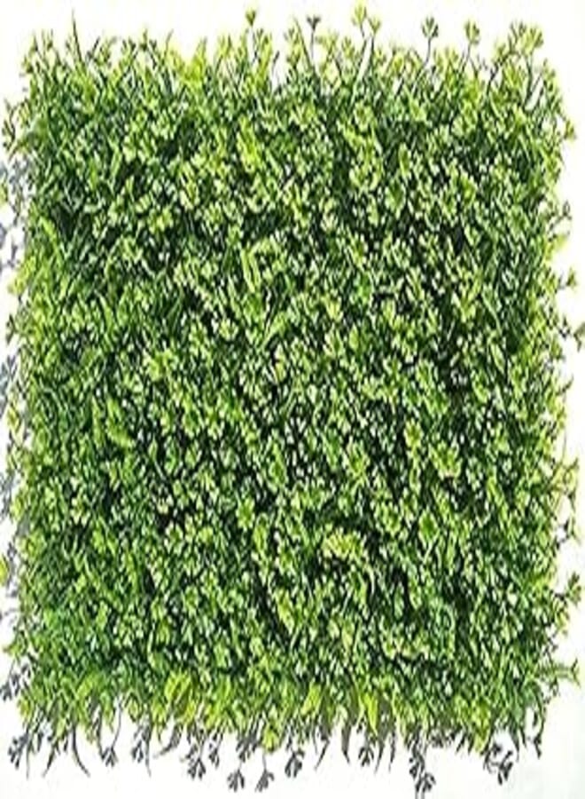 OR DIY Artificial Plastic 3D Square Plants Grass Eucalyptus Leaves for Wall Garden Lawn Landscaping Green)