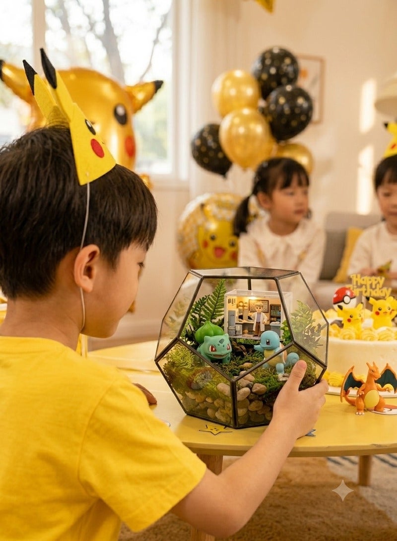 Pokemon DIMI Yellow Cartoon Character Birthday Party Decoration Set 20Pcs | Foil Balloons Banner Latex Balloons | Kids Boys Birthday Party Supplies Complete Kit - Image 4