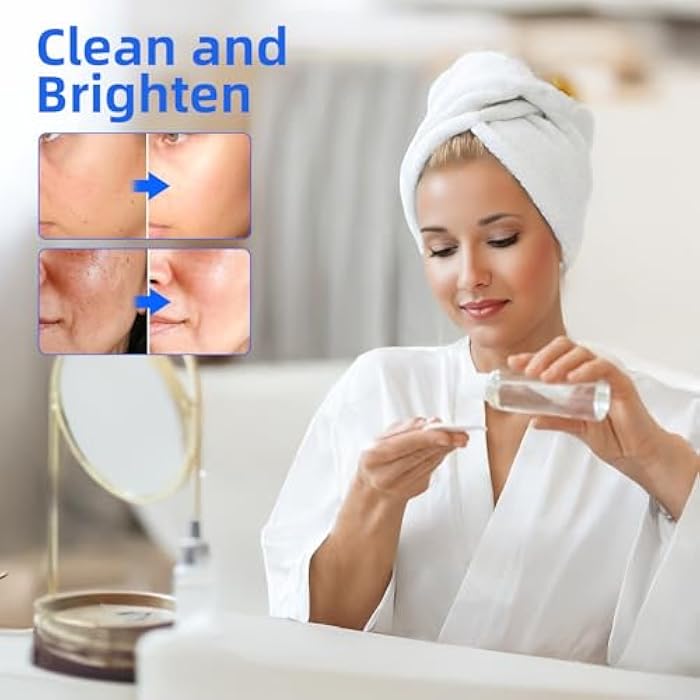 DALIN Glycolic Acid Pads, 10% Ultra Pure Glycolic Acid & 2% Salicylic Acid, Exfoliating Peel Pads for Face, Effective Chemical Peel, Keeps Skin Smooth and Prevents Wrinkles and Lines - 60 Pads - Image 4