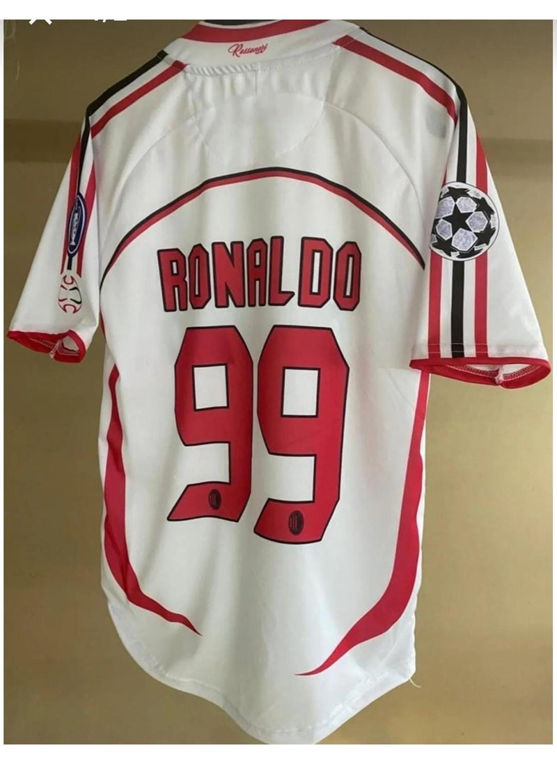 BySportakus - A.c Milan 2007 Champions League Final Ronaldo Nazario Nostalgia Jersey (Legendary Milan Squad) - Image 1