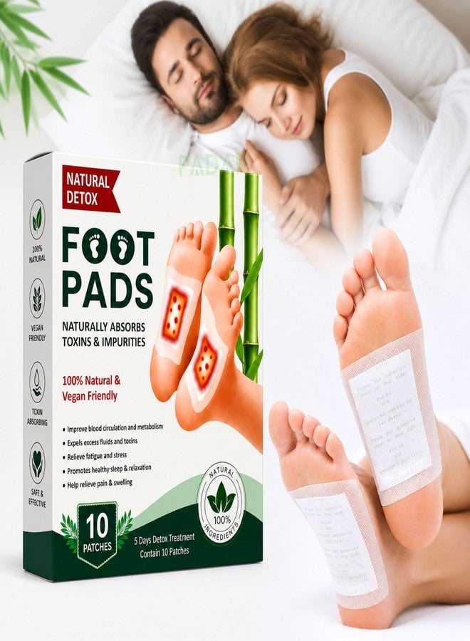 PADAR Herbal Detox Foot Pads (Pack of 30) | Natural Bamboo Vinegar Foot Patch for Relaxation & Sleep Support | Gentle Herbal Ingredients for Daily Wellness, Foot Care & Comfort | Easy Overnight Use - Image 2