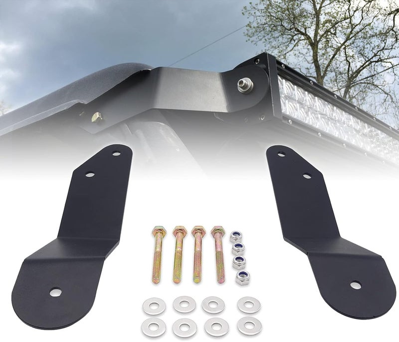 Wsays XTMOTO Front Upper Windshield 42 Inch LED Light Bar Mounting Bracket for Can-Am UTV 2014-2019 - Image 1