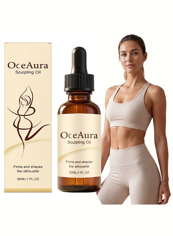 OceAura Body Sculpting Oil - Daily gentle ingredients to care for and reveal body shape, refreshing the skin. 30ml - Image 1