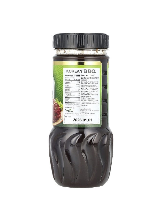 Jayone جايوون، صلصة باربكيو كورية، تتبيلة لحم البقر بولغوغي، 17 أونصة سائلة (500 جرام) - Image 2