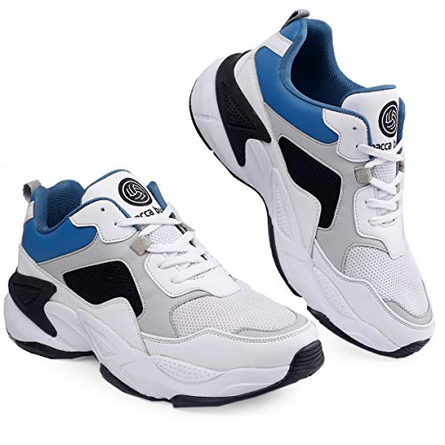 Bacca Bucci Men's Velocity White/grey Running Shoes - 8 Uk - Image 5
