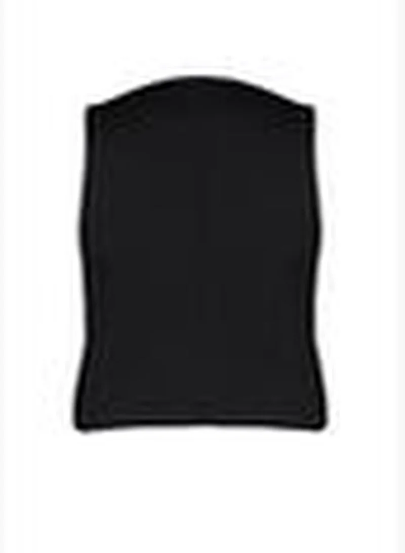 ترينديول سترة منسوجة بأزرار سوداء TBBSS24BH00003