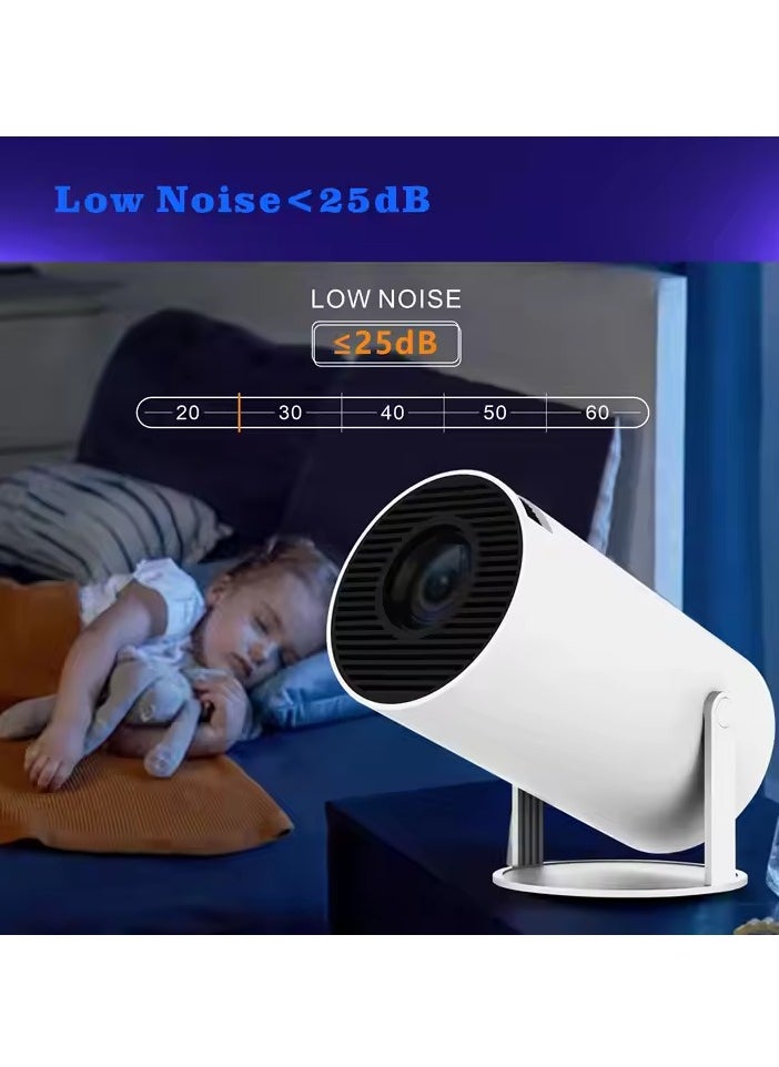 Egg - NEW Portable Projector Pocket 5G WIFI Android11.0 Support 130 Inches Home Theater Full HD 1080P for Indoor Outdoor Home Birthday Gift Compatible with TV Stick/HDMI/USB/PS5/iOS/PS4 - Image 1
