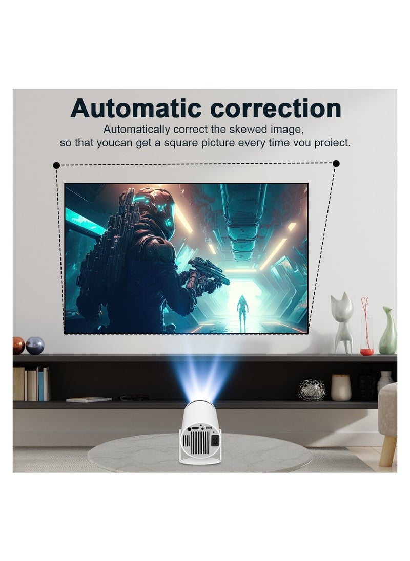 Egg - NEW Portable Projector Pocket 5G WIFI Android11.0 Support 130 Inches Home Theater Full HD 1080P for Indoor Outdoor Home Birthday Gift Compatible with TV Stick/HDMI/USB/PS5/iOS/PS4 - Image 1