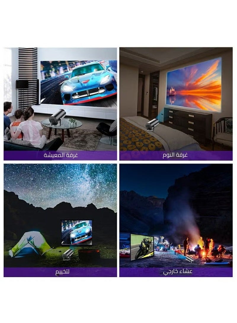 إج بروجكتور ذكي صغير قابل للدوران - يدعم دقة 4K -  - مزوّد بشبكة واي فاي مزدوجة النطاق (5G)  وبلوتوث 5.0 - سينما منزلية متنقلة -  متوافق مع أنظمة Android وiOS وWindows  - جهاز بث التلفاز بواجهات HDMI وUSB. - Image 5