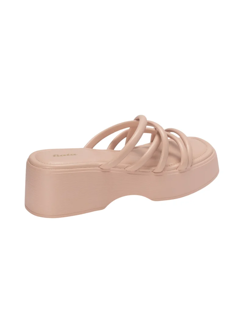 Bata Criss-Cross Platform Sandals