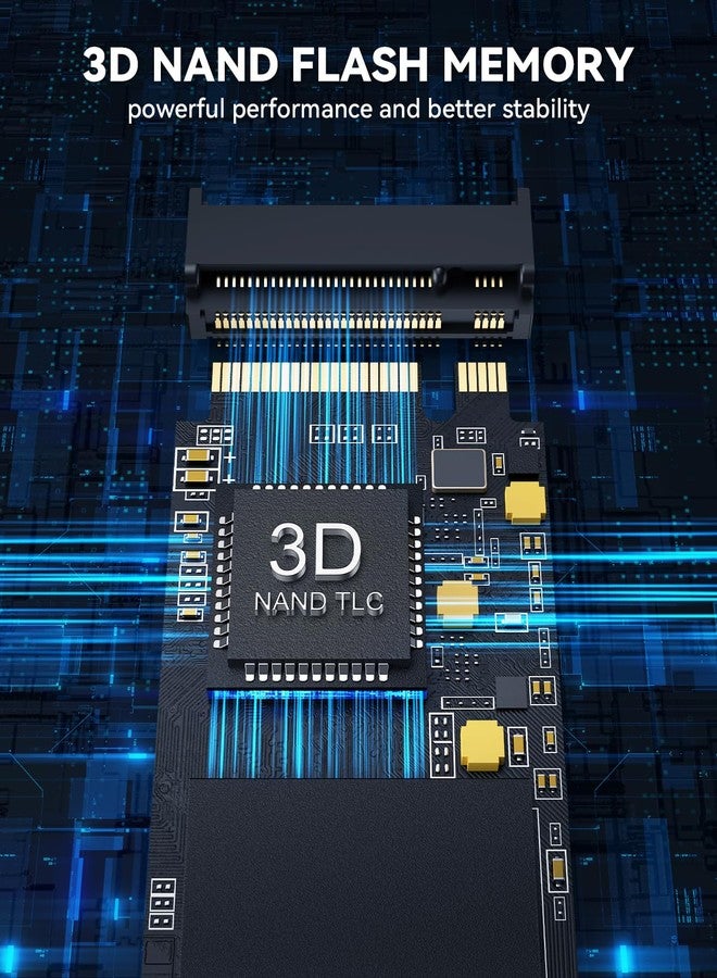 راويي محرك أقراص الحالة الصلبة الداخلي RAOYI بسعة 512 جيجابايت بتقنية NVMe، من نوع M.2 2280 PCIe Gen4x4 SSD، بسرعة تصل إلى 5000 ميجابايت/ثانية، مع إمكانية تهيئة ذاكرة التخزين المؤقت SLC، وتوسيع سعة التخزين والذاكرة لأجهزة PS5 والكمبيوتر المحمول والكمبيوتر المكتبي. - Image 3