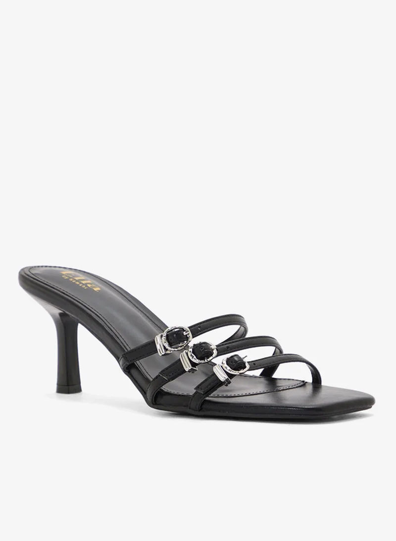ELLA Square Toe Buckled Multi Strap Sandal