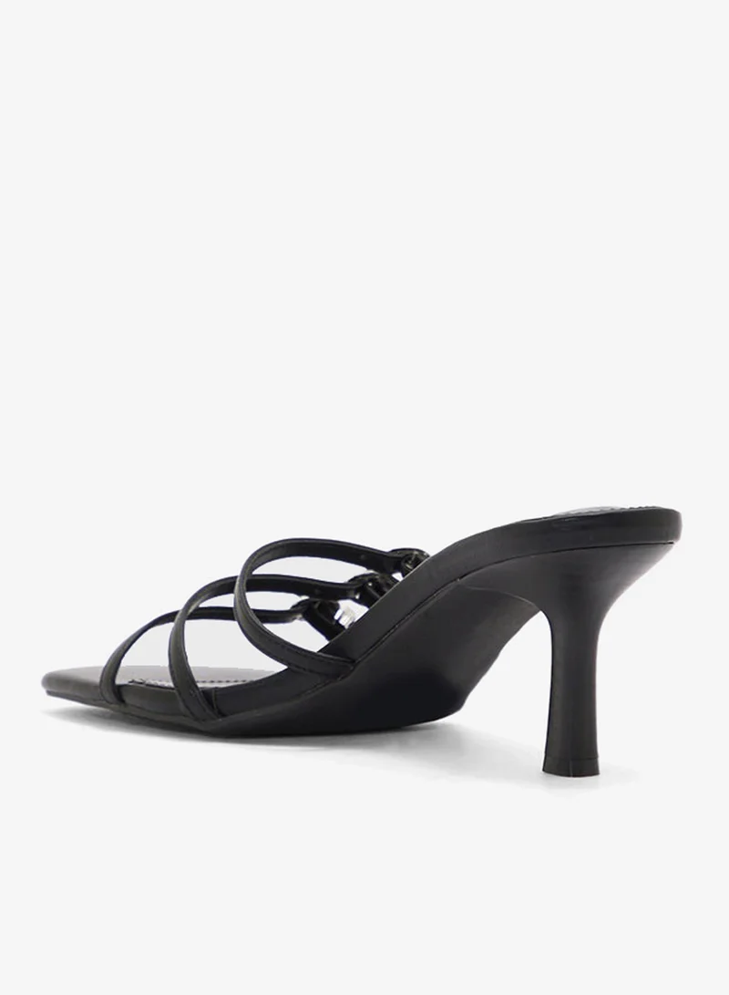 ELLA Square Toe Buckled Multi Strap Sandal
