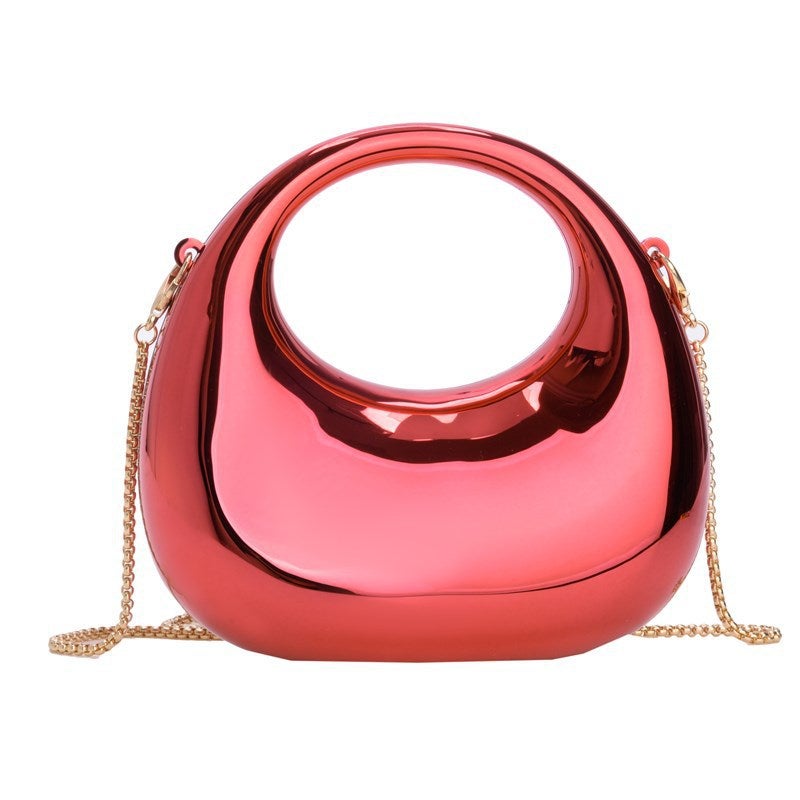 New Dinner Bag, Fashionable Chain Mini Bag, Crescent Moon Acrylic Bag, Lipstick Coin, Children'S Bag, Crossbody Bag - Image 1