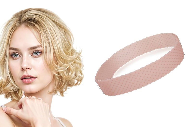 Ritzkart 1 Pc Silicone NonSlip Elastic Wig Grip Headband Designed for Secure Wig Fixing for Both Women and Men Offering Comfort and Stability for AllDay Wear Peach - Image 2