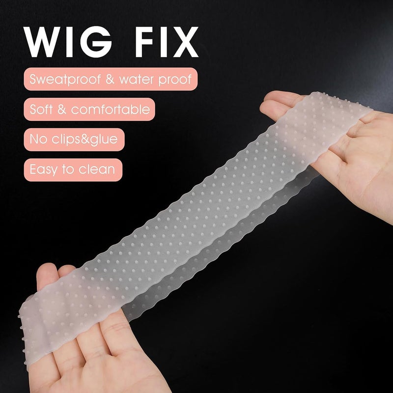 Ritzkart 1 Pc Silicone NonSlip Elastic Wig Grip Headband Designed for Secure Wig Fixing for Both Women and Men Offering Comfort and Stability for AllDay Wear Peach - Image 5