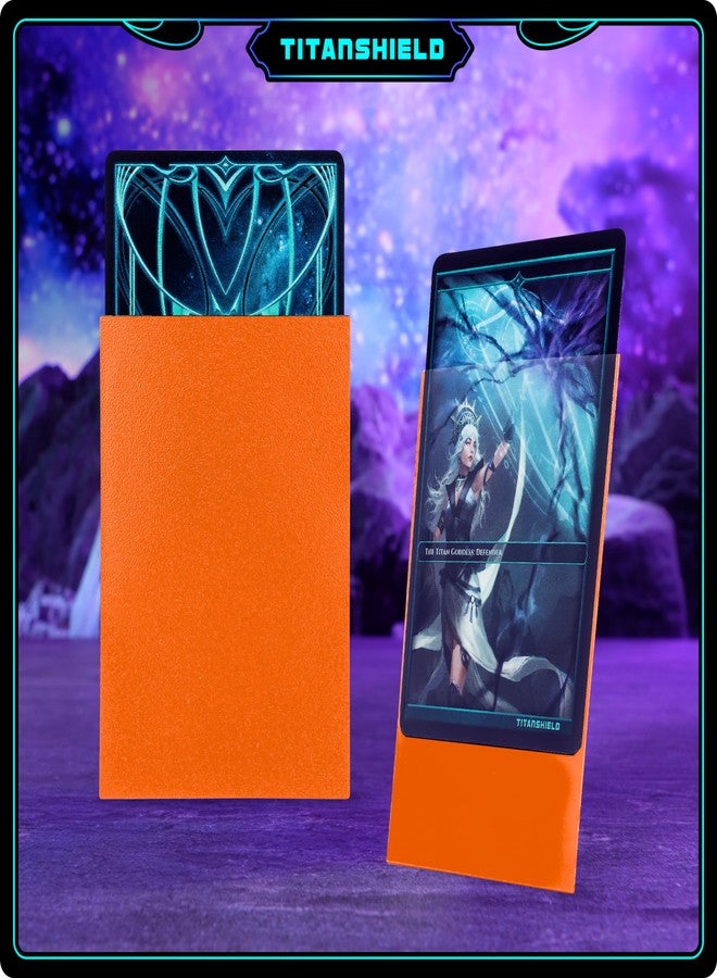TitanShield (150 Sleeves/Ember Orange) Standard Size Board Game Trading Card Sleeves Deck Protector for MTG, Dropmix - Image 2