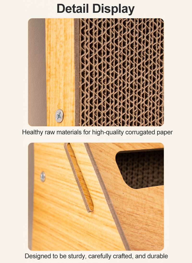 Kidle Vertical L-Shaped Cat Scratch Board Climbing Toy - Image 4