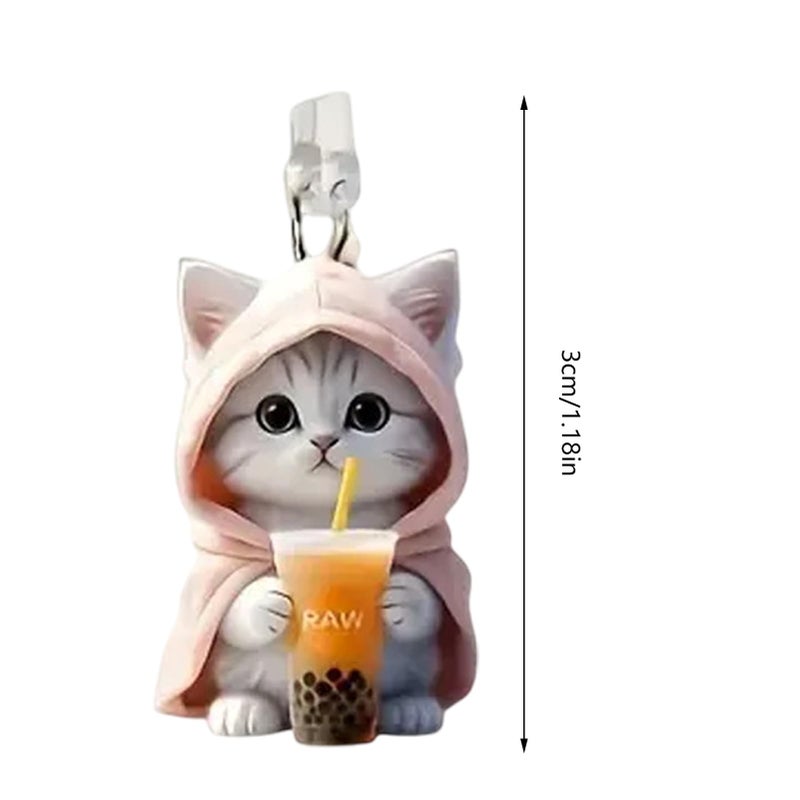 Green USB C Dust Plug Type C Charging Port Protector With Cute Cat Charm Waterproof Cover For Phone Tablet Laptop - Image 3