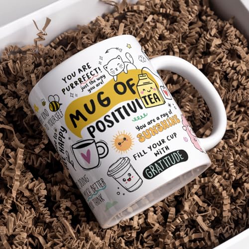 Gogirgit Daily Affirmation & Motivation Mug Ceramic White Coffee Mug Collection, Gift for Positivity & Encouragement, 330ml, Microwave Safe, Set of 1 (Positivi-Tea) - Image 4