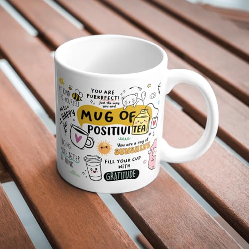 Gogirgit Daily Affirmation & Motivation Mug Ceramic White Coffee Mug Collection, Gift for Positivity & Encouragement, 330ml, Microwave Safe, Set of 1 (Positivi-Tea) - Image 5