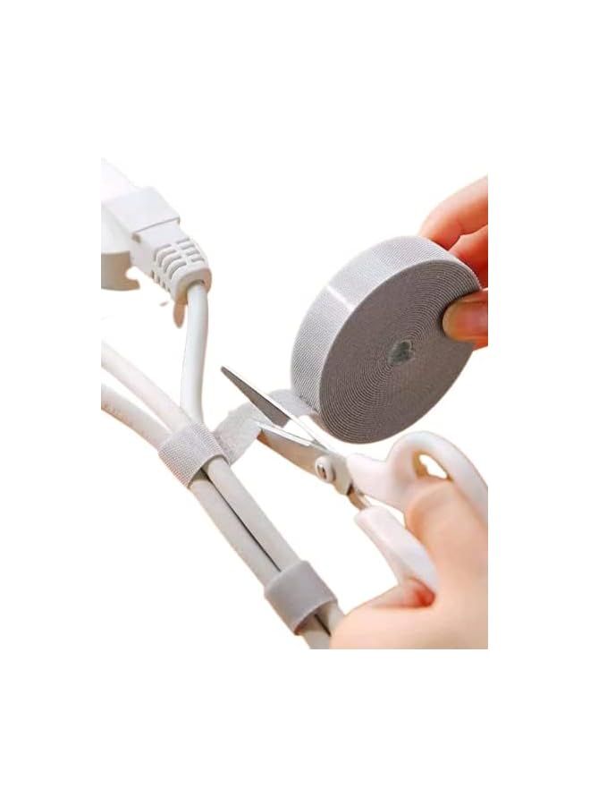 PROMASS Tie Multi purpose Adjustable Cable Management Tie Roll 1Pc 3M for Electricity Wires Management Tidy Office and Home