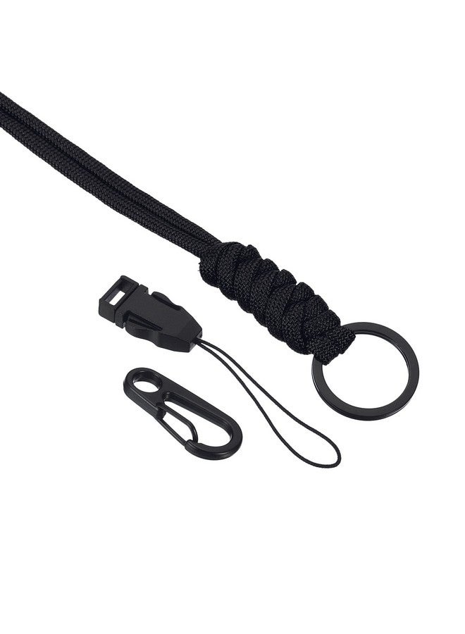 PATIKIL Neck Lanyard With Hook, Badge Lanyards Adjustable Long Strap Id Card Holder Keychains For Badge Holders, Black - Image 5