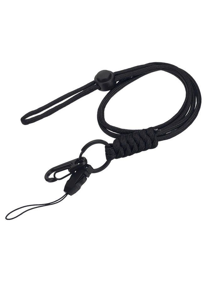 PATIKIL Neck Lanyard With Hook, Badge Lanyards Adjustable Long Strap Id Card Holder Keychains For Badge Holders, Black - Image 3
