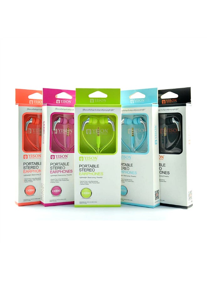 Yison CX330 Wired In-Ear Headphones, Multiple Colors with Noise Isolation Feature - Random Color - Image 1