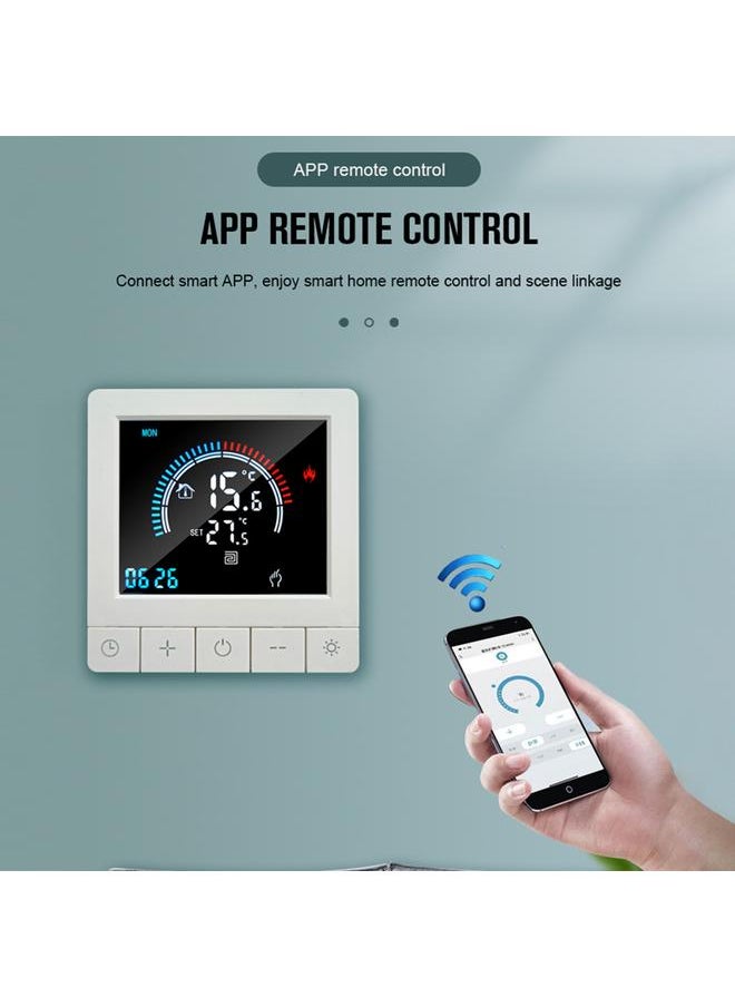 Thoraya Programmable Digital Thermostat with Child Lock WiFi LCD Display NTC Sensor Electric Heating Warm Floor Underfloor Temperature Controller Intelligent Wall Thermostat for Home Office Hotel  - Image 5