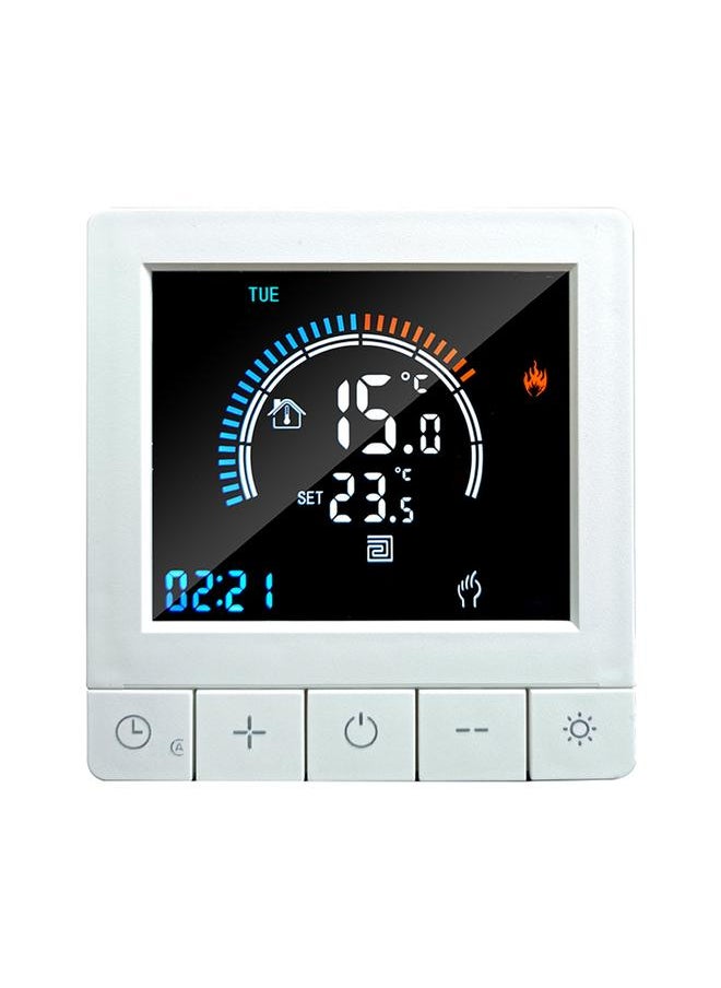 Thoraya Programmable Digital Thermostat with Child Lock WiFi LCD Display NTC Sensor Electric Heating Warm Floor Underfloor Temperature Controller Intelligent Wall Thermostat for Home Office Hotel  - Image 1