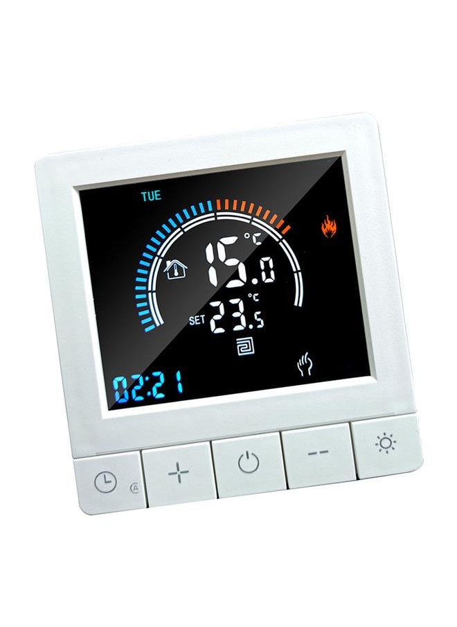 Thoraya Programmable Digital Thermostat with Child Lock WiFi LCD Display NTC Sensor Electric Heating Warm Floor Underfloor Temperature Controller Intelligent Wall Thermostat for Home Office Hotel  - Image 2