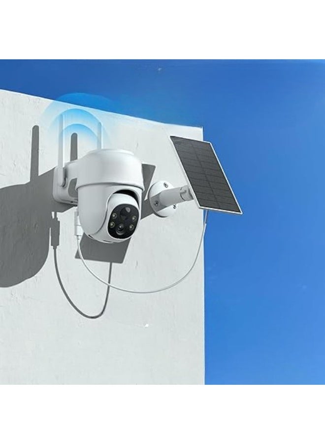 Wireless 2K Outdoor Security Device 2.4G WiFi, Solar/Battery Powered, 360° Viewing, Human Detection, Cloud/SD Storage – 4 Pack - Image 3