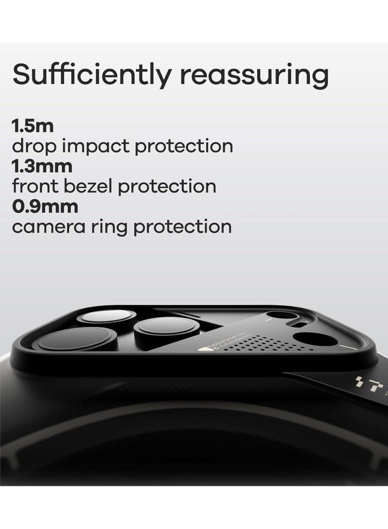 Aulumu جراب مغناطيسي حراري Aulumu A17 لهاتف iPhone 17 Pro Max | CoolHyper | مع تحكم بالكاميرا | تقنية IMD | متوافق مع Magsafe | رمادي شفاف باللمس - Image 5