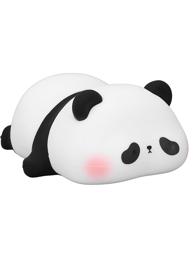 The Bros Cute Panda Night Light, LED Lamp with 3 Brightness Levels, 1200mah Silicone Material, Great Gift, Rechargeable Cute Lamp, Portable Baby Night Light for Kids Girls Cute Gifts - Image 1