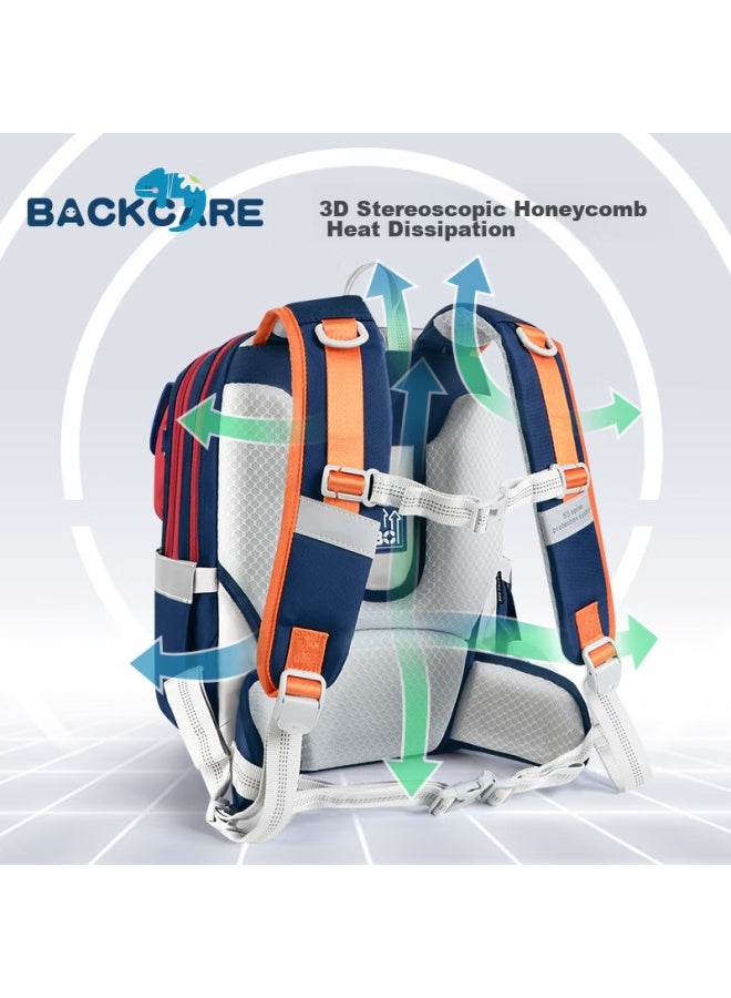 Back Care Elementary School First Grade Spine Protection And Load Reduction Backpack, Third Grade Backpack For Boys, Children's Gift, B22-155a - Image 3