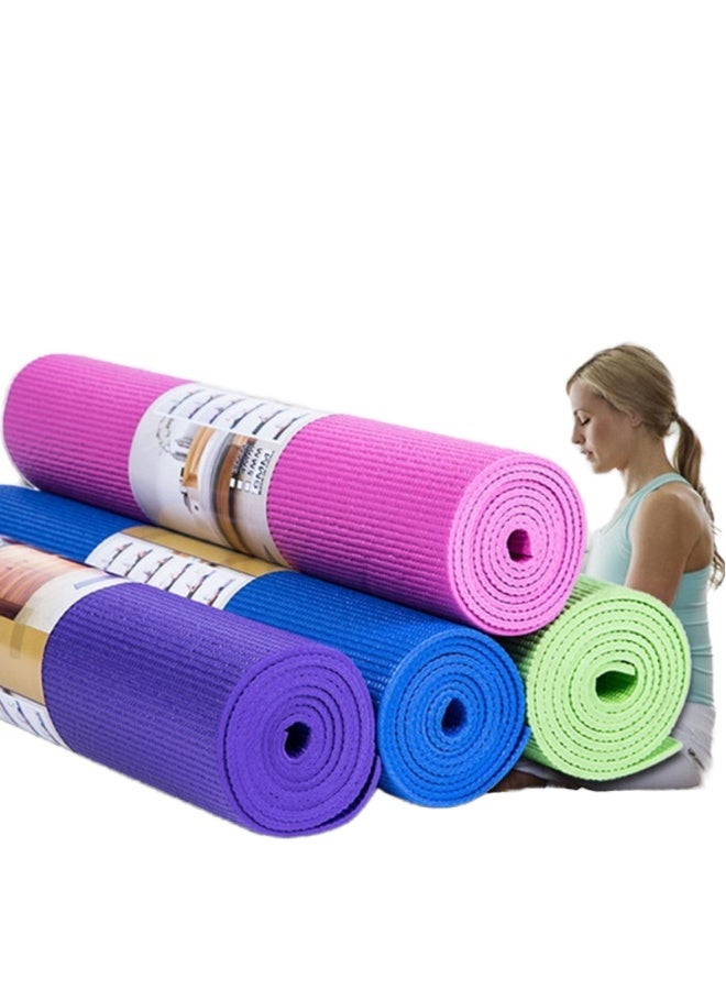 OMG Yoga Mat 6mm Thick Non-Slip – High Density Exercise Fitness Mat with Anti-Skid Texture for Pilates & Home Workouts, Assorted Colors - Image 5