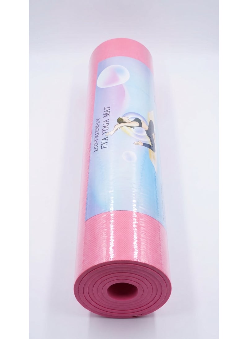 OMG Yoga Mat 6mm Thick Non-Slip – High Density Exercise Fitness Mat with Anti-Skid Texture for Pilates & Home Workouts, Assorted Colors - Image 1