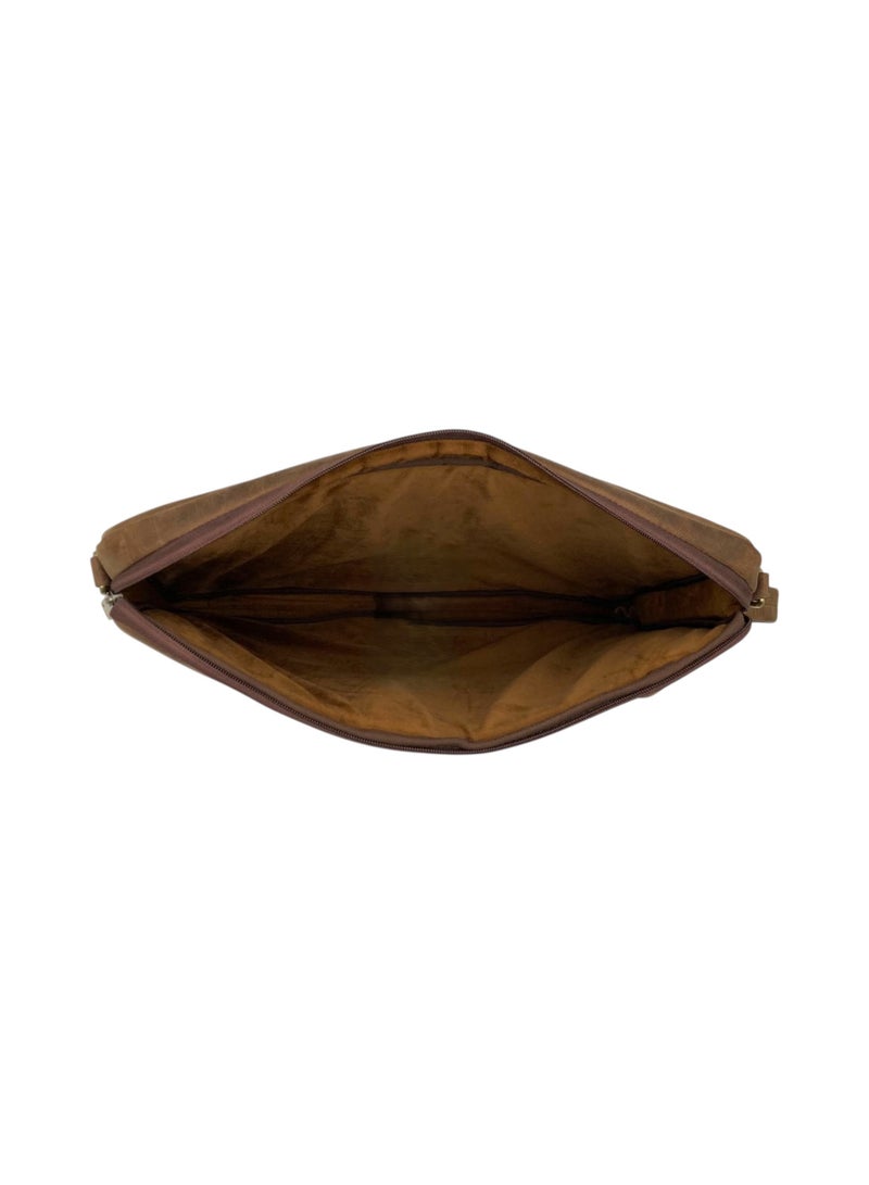 LAVERI LEATHER حقيبة لاب توب لافيري للرجال - حقيبة جلدية للرسائل للمكتب - تناسب حتى لاب توب بحجم 13 إنش - حقيبة كتف مع عدة أقسام - حقيبة جلدية تنفيذية للعمل/السفر/الاستخدام اليومي - 2847 - Image 5