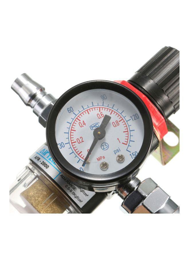 Air Compressor Filter Water Separator Trap Tools Kit With Regulator Gauge - Image 5
