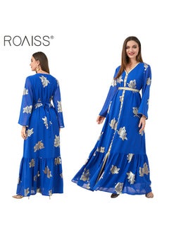 Women's Luxurious Gilded Robe Maxi Dress Fashion Abaya V-neck Dress Middle East Arab Banquet Wedding Party Dress Women's Holiday Clothing - pzsku/Z40CE0943991D2A99D123Z/45/_/1721818024/605655b3-648b-4952-88fc-085fb3e3a0e8