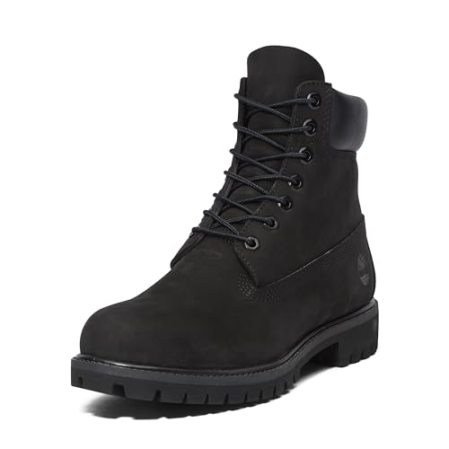 Timberland بوت تيمبرلاند للرجال بارتفاع 6 بوصات مقاوم للماء، أسود - جديد 2024، 11.5 متوسط - Image 1