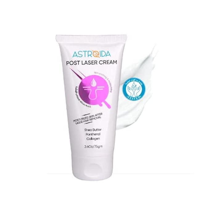 Astroida Post Laser Cream Rich Formula With Collagen, Panthenol, Shea Butter - After Laser Treatment, Reduce Irritation, Reduce Skin Pigmentation, Intensive Skin Moisturization - 75gm 2.6Oz - Image 2