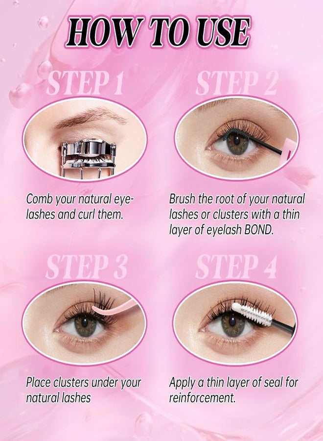 FADLASH غراء مجموعات الرموش 2 في 1 لاصق ومثبت مقاوم للماء FADLASH لاصق الرموش للاستخدام المنزلي ثبات 72 ساعة خالي من اللاتكس (10 مل) - Image 5