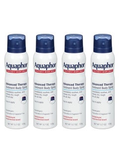 Aquaphor Ointment Body Spray - Moisturizes And Heals Dry, Rough Skin - 3.7 Oz. Spray Can, 4 Pack  - Image 1