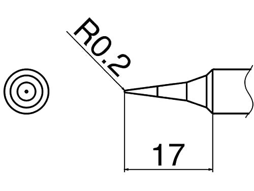 Hakko رأس لحام هاكو T19-I، R0.2mm، فضي - Image 4