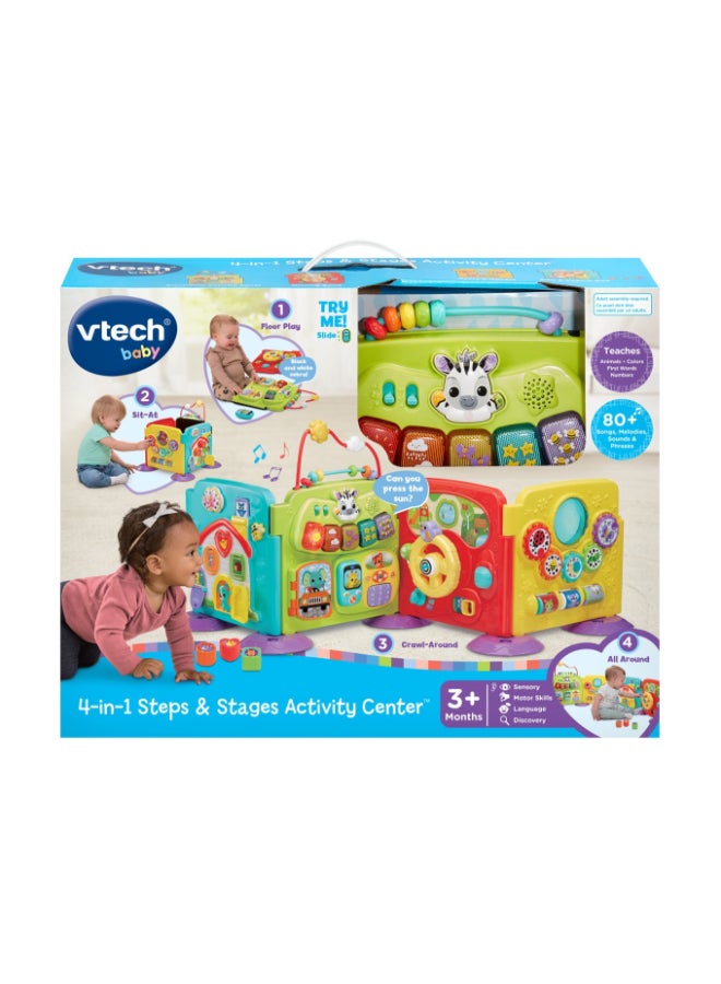 VTech Baby 4-in-1 Steps & Stages Activity Center Interactive Playset - Image 1