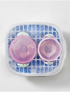Babycare Babycare - Suction Bowls Set, Monin Blue, BPA-Free, 3-Piece Set, Anti-Spill Bowl, Snack Bowl, Sealed Bowl, Non-Toxic, Safe for Babies, Microwave Safe, Easy to Clean, Ideal for Toddlers  - Image 2