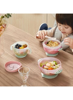 Babycare Babycare - Suction Bowls Set, Monin Blue, BPA-Free, 3-Piece Set, Anti-Spill Bowl, Snack Bowl, Sealed Bowl, Non-Toxic, Safe for Babies, Microwave Safe, Easy to Clean, Ideal for Toddlers  - Image 5
