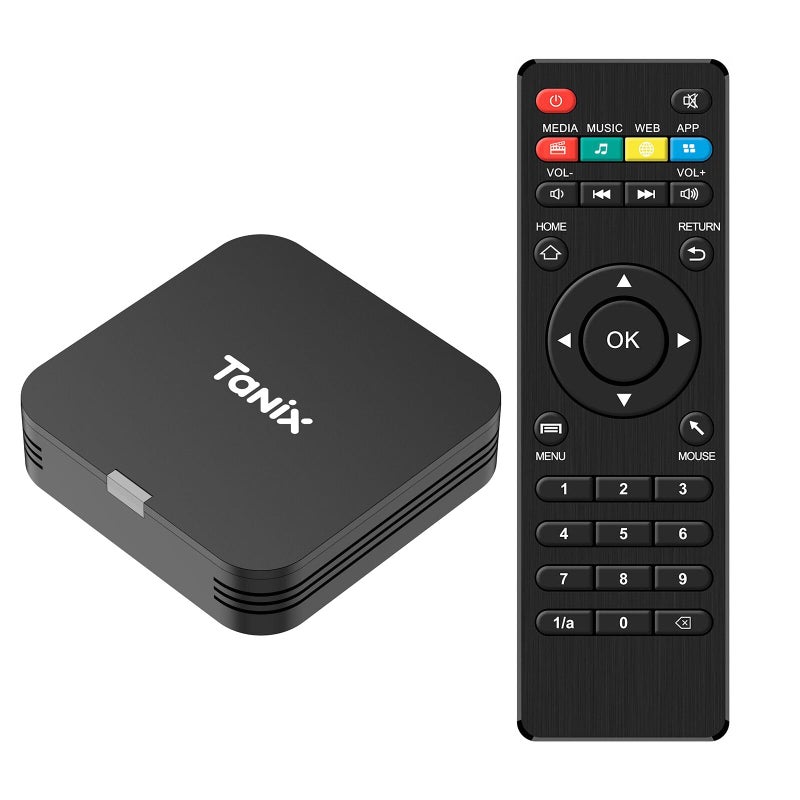 SOLARAE Android TV Box 10.0 Streaming Media Player, H313 Quad Core 4K Smart TV Box with 2GB RAM 16GB ROM, 2.4G WiFi, HDMI, USB 2.0, AV, Compact Mini Set Top Box for Home Entertainment - Image 1